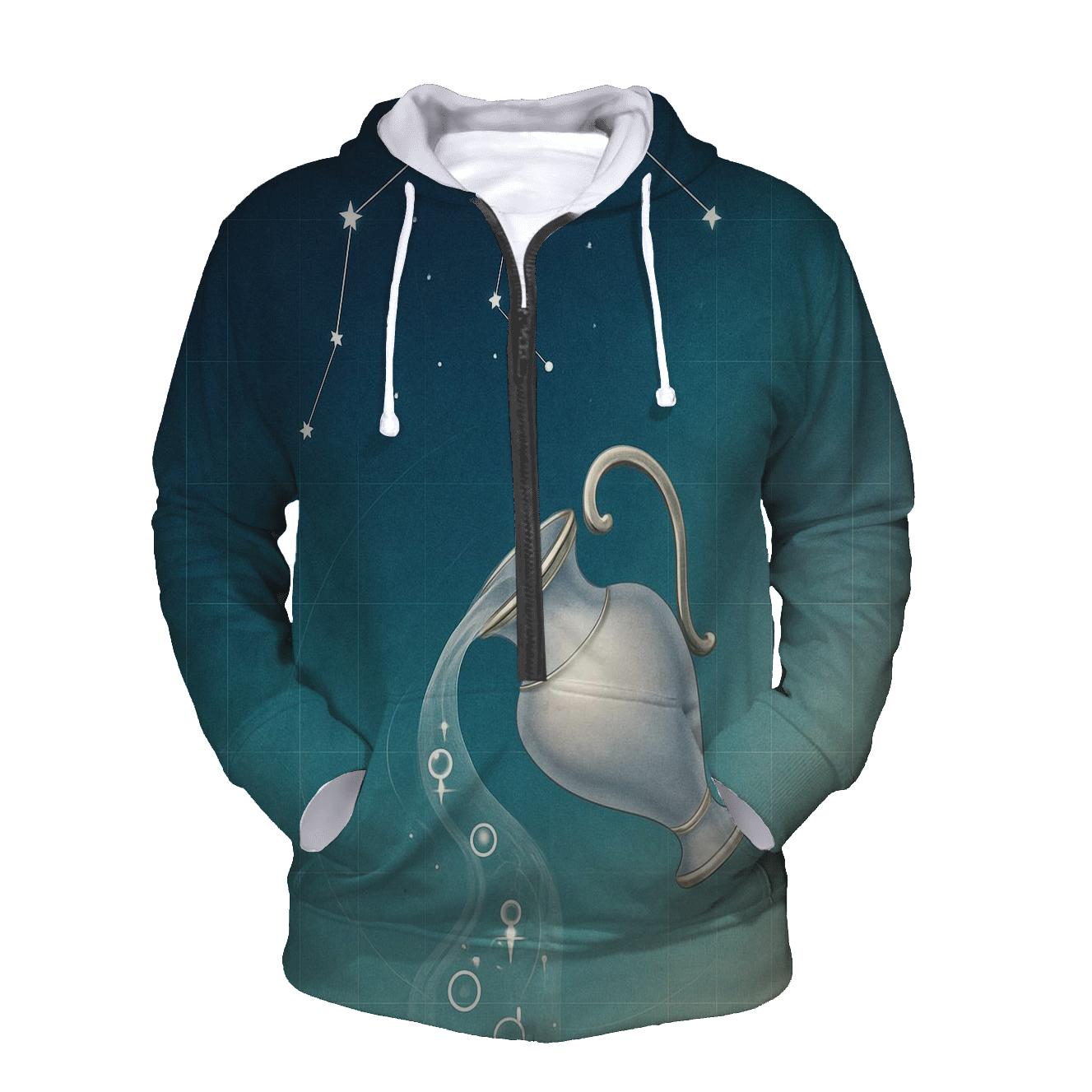 Aquarius Water Bearer Star Chart Vessel pullover hoodies