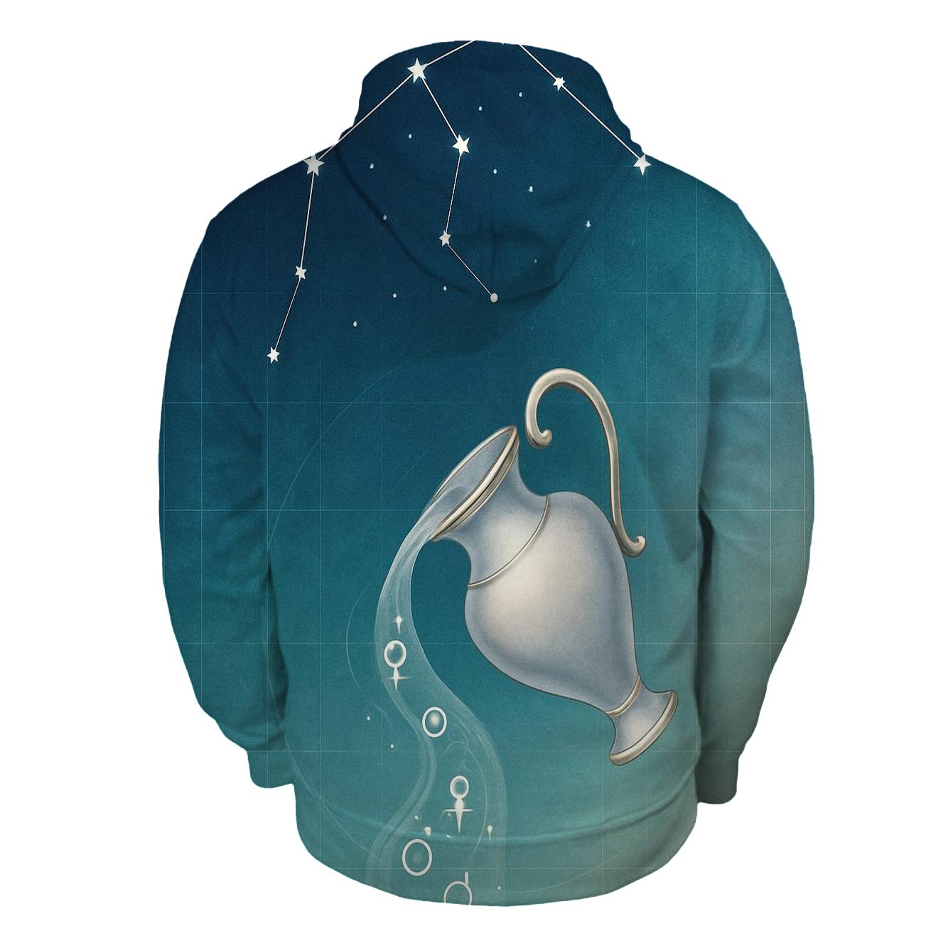 Aquarius Water Bearer Star Chart Vessel pullover hoodies