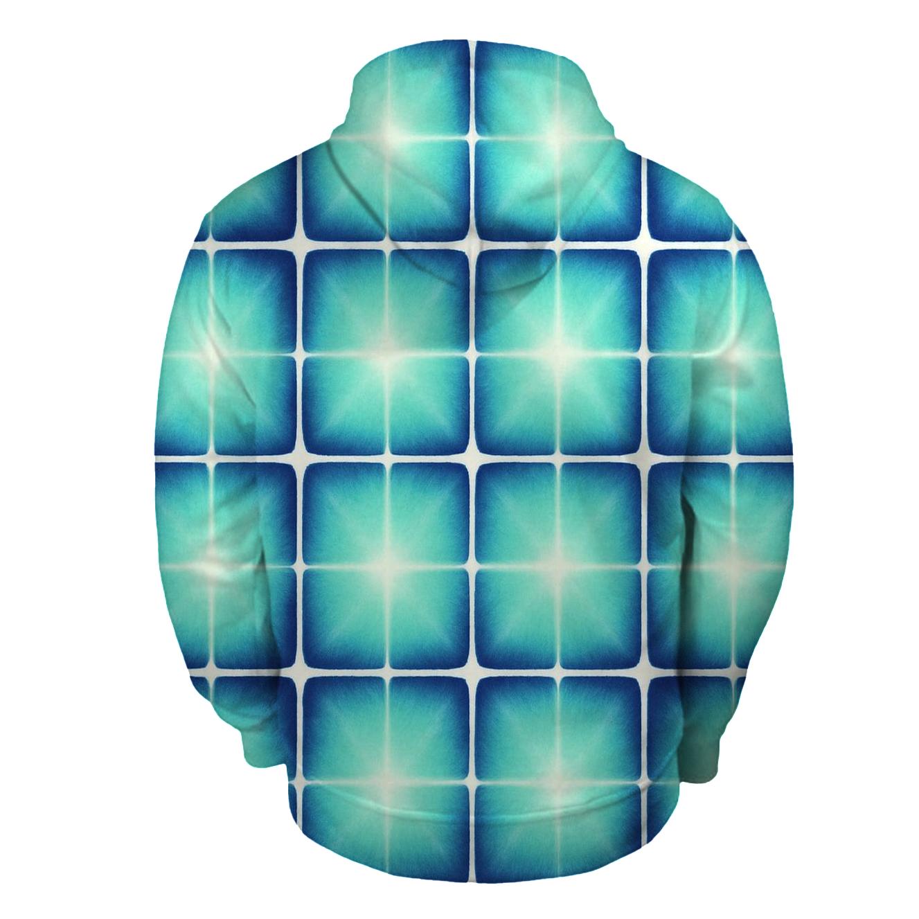 Aurora Itajime Clamp Grid hoodie designs
