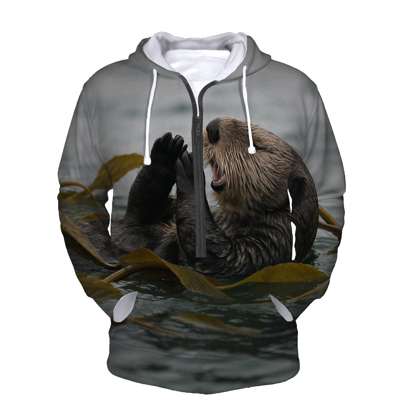 Kelp Forest Pivot Sea Otter heavyweight hoodies