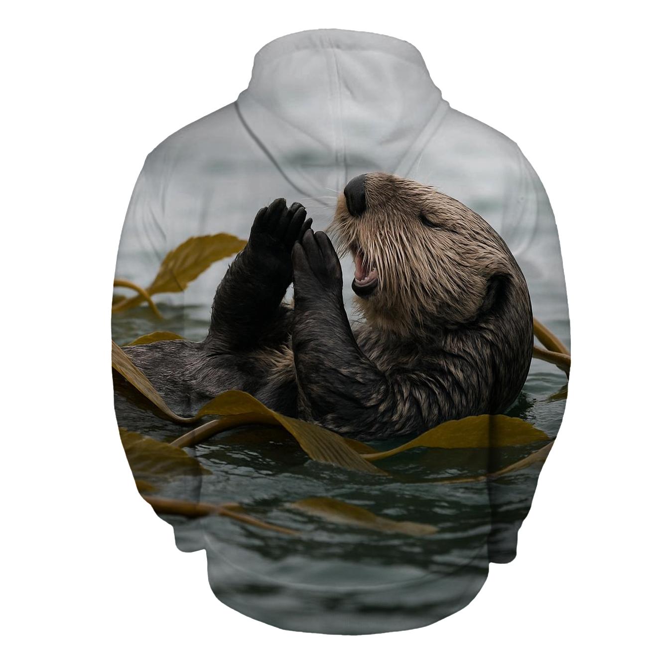 Kelp Forest Pivot Sea Otter heavyweight hoodies