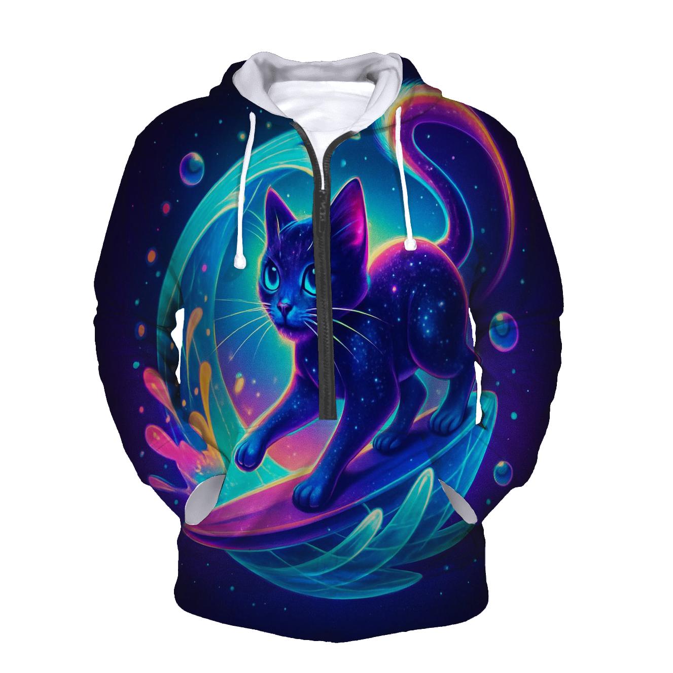 Prism Tide Dreamer Cat designer hoodies