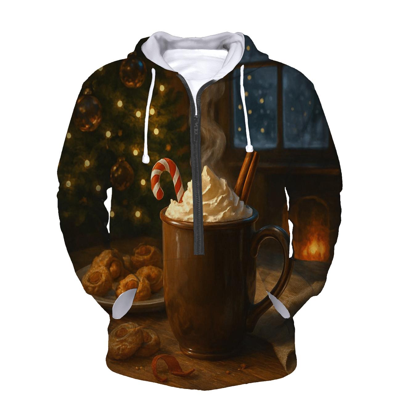 Sugarplum Kitchen Hearth With Midnight Tree Glow premium hoodies