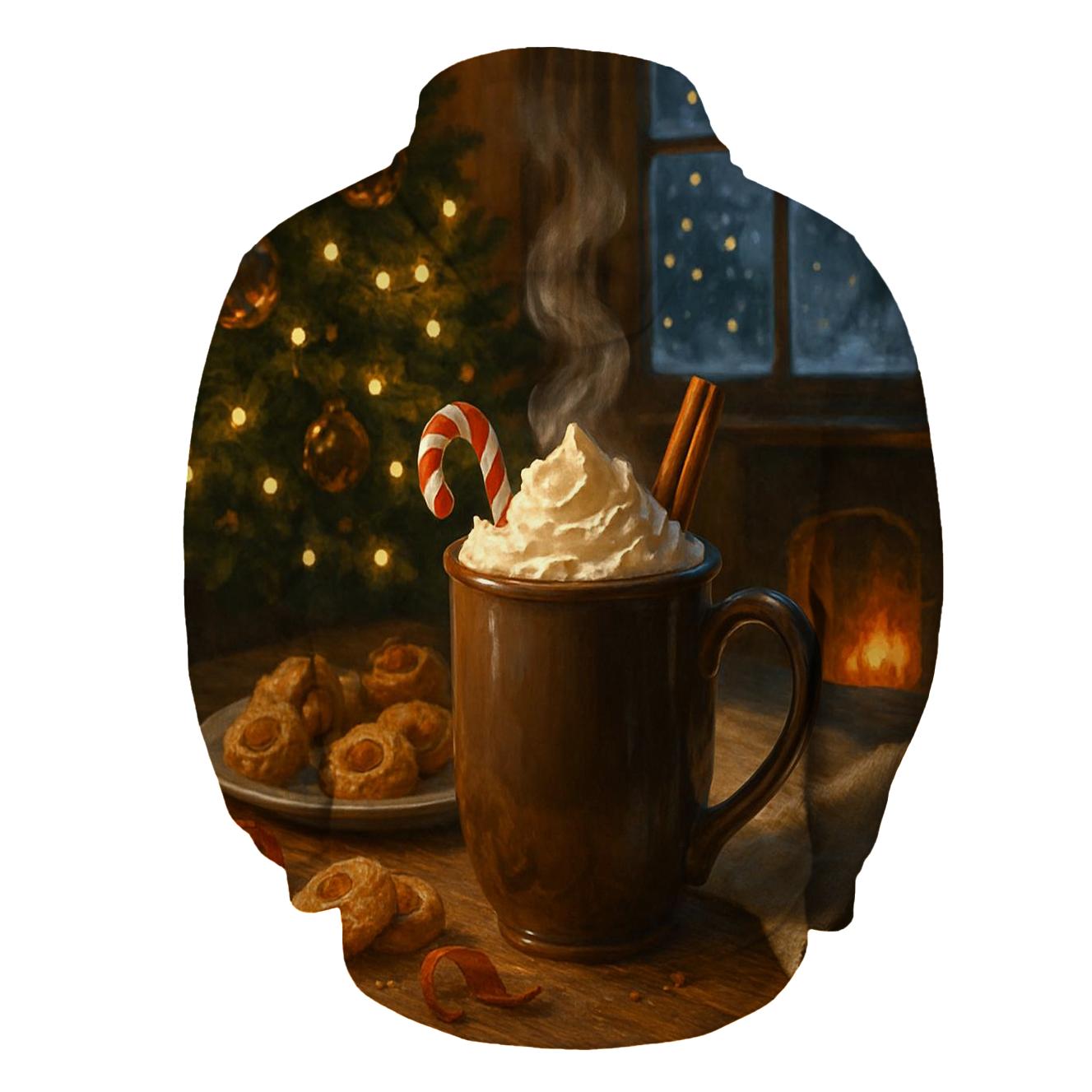 Sugarplum Kitchen Hearth With Midnight Tree Glow premium hoodies