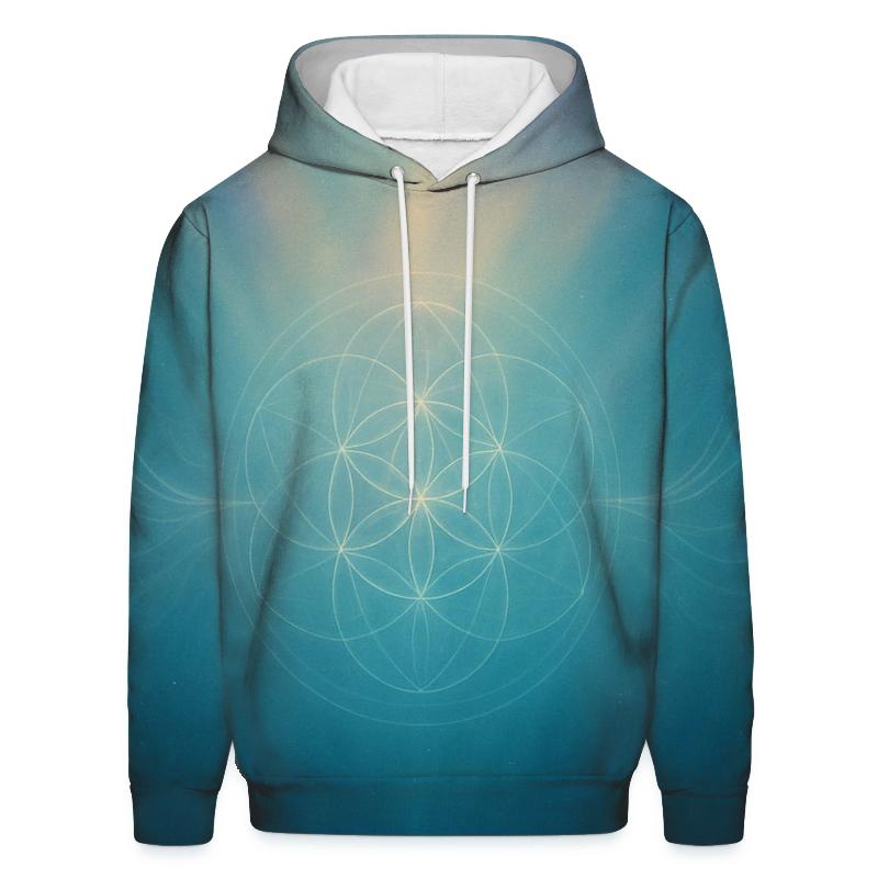 Aurora Breath Geometry lightweight hoodies