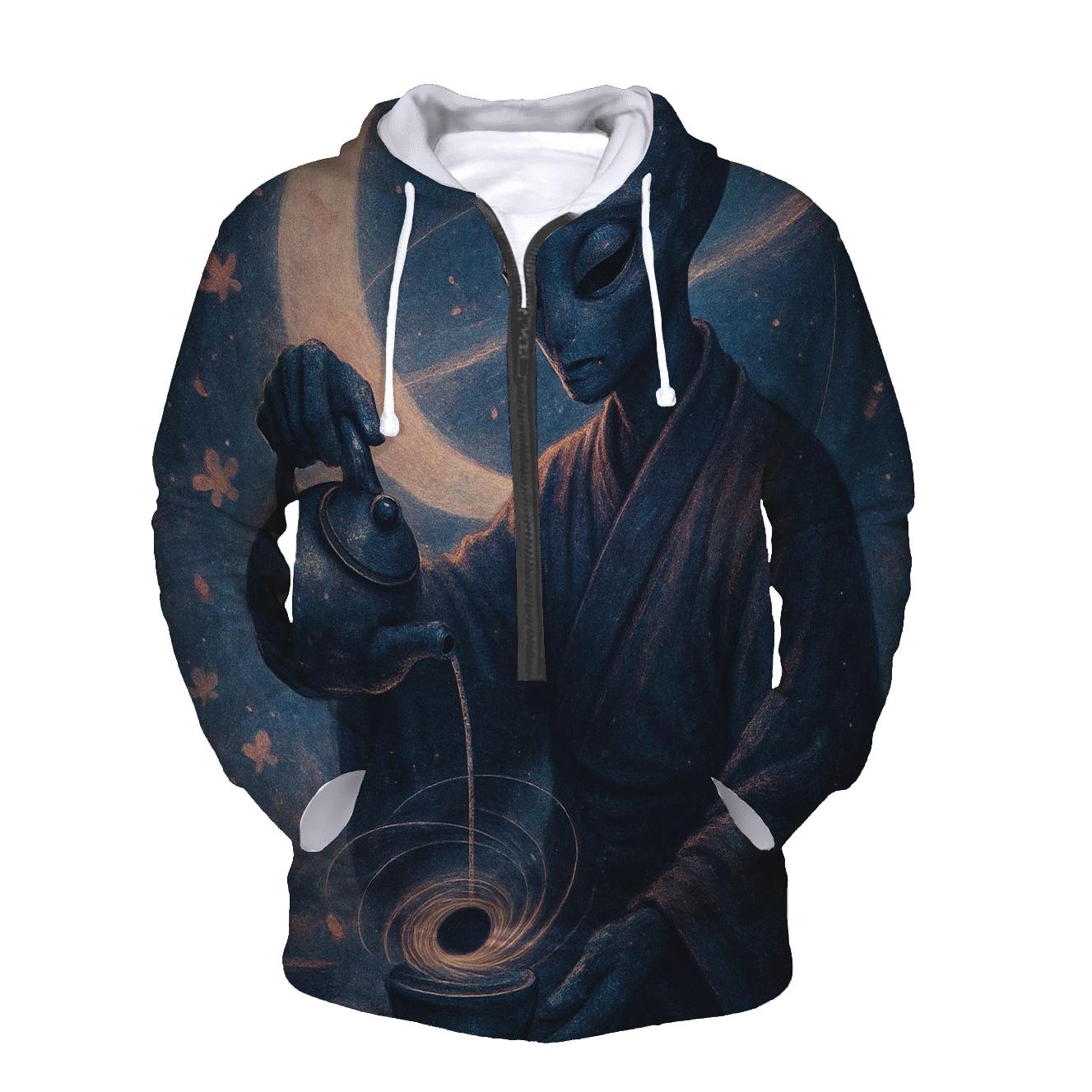 Black Hole Tea Ceremony On The Event Horizon custom hoodies