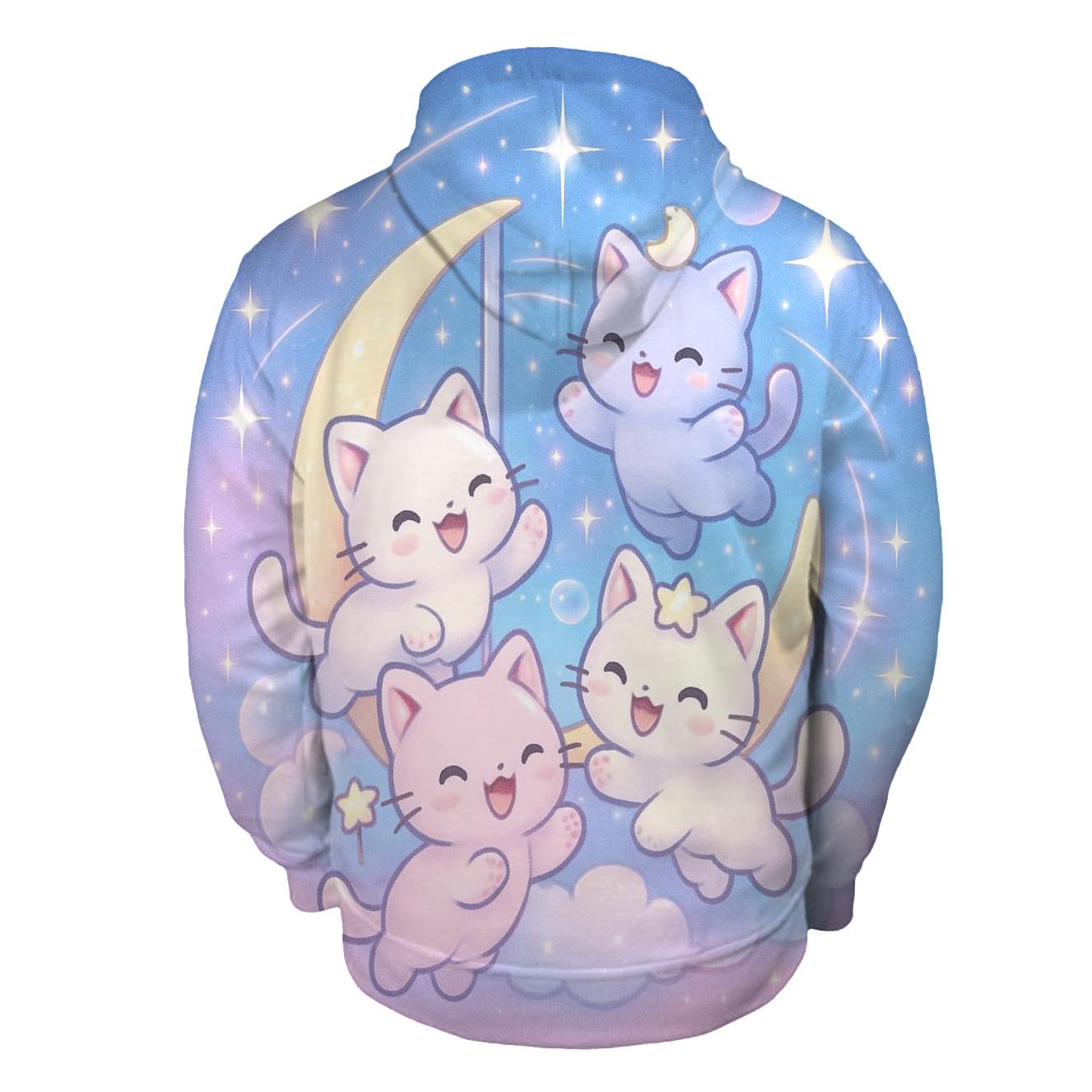 Starlight Carousel Kittens custom hoodies