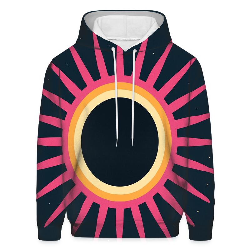 Eclipse Corona Petal Array graphic hoodies