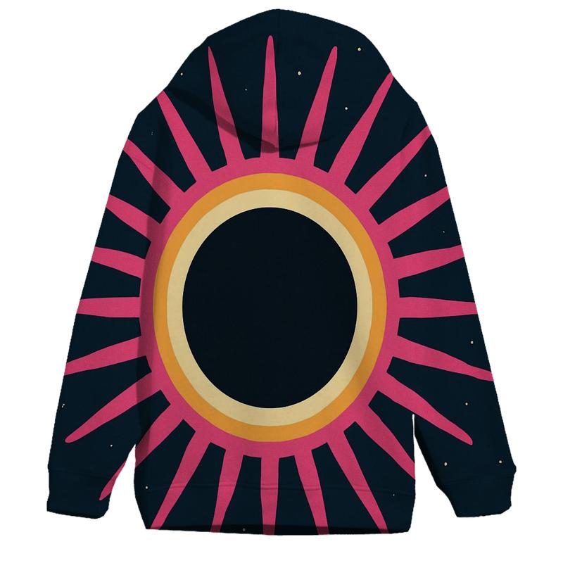 Eclipse Corona Petal Array graphic hoodies