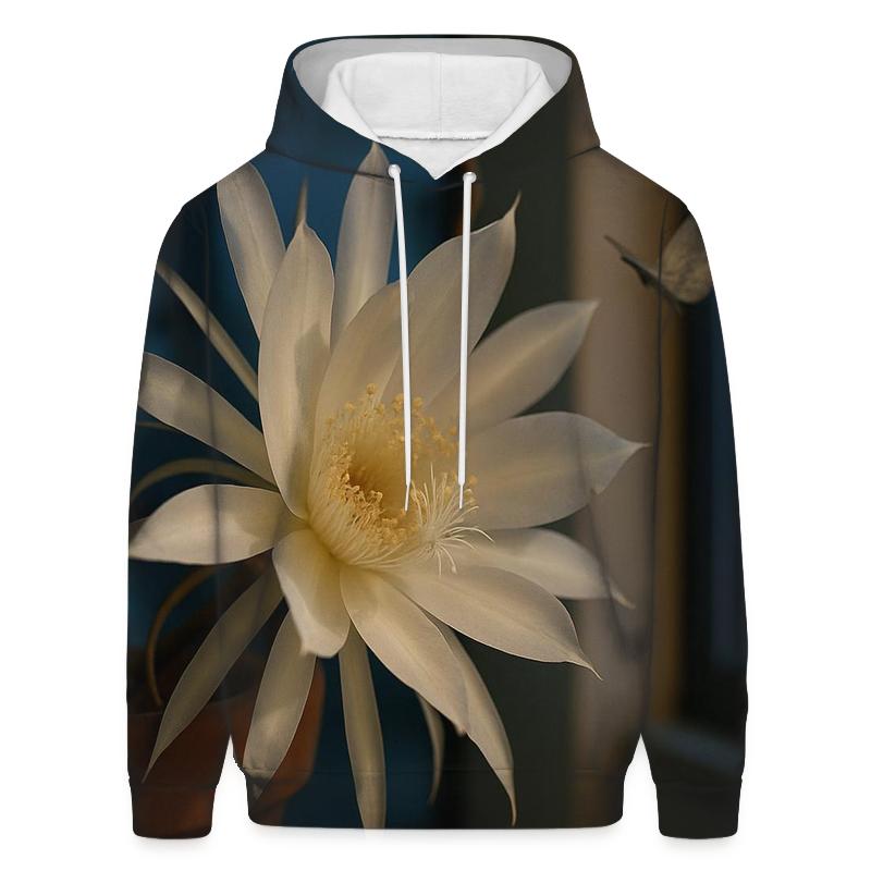 Night Blooming Cereus On A City Windowsill hoodies fashion