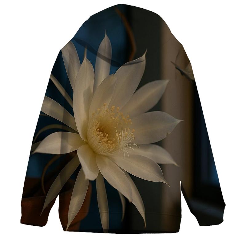 Night Blooming Cereus On A City Windowsill hoodies fashion