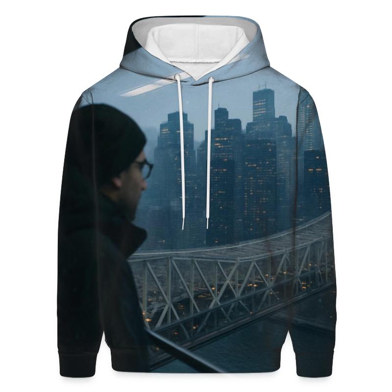 Roosevelt Island Tram Window Midtown Drift graphic hoodies