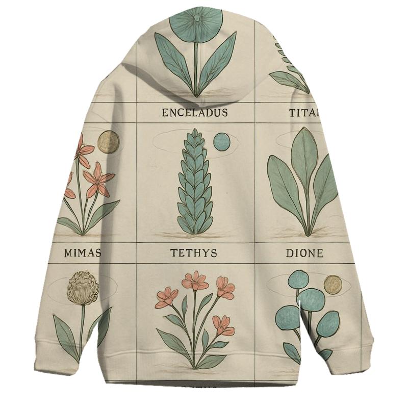 Botanical Atlas Of Distant Moons pullover hoodies