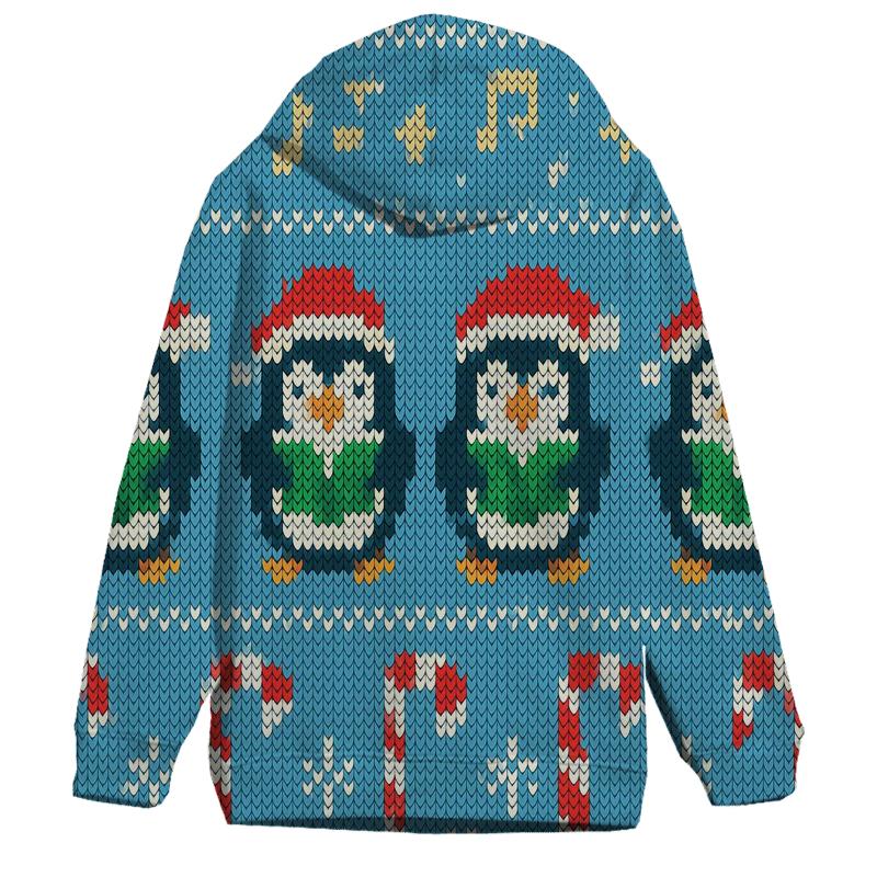 Christmas Carol Penguin March Design hoodies fashion