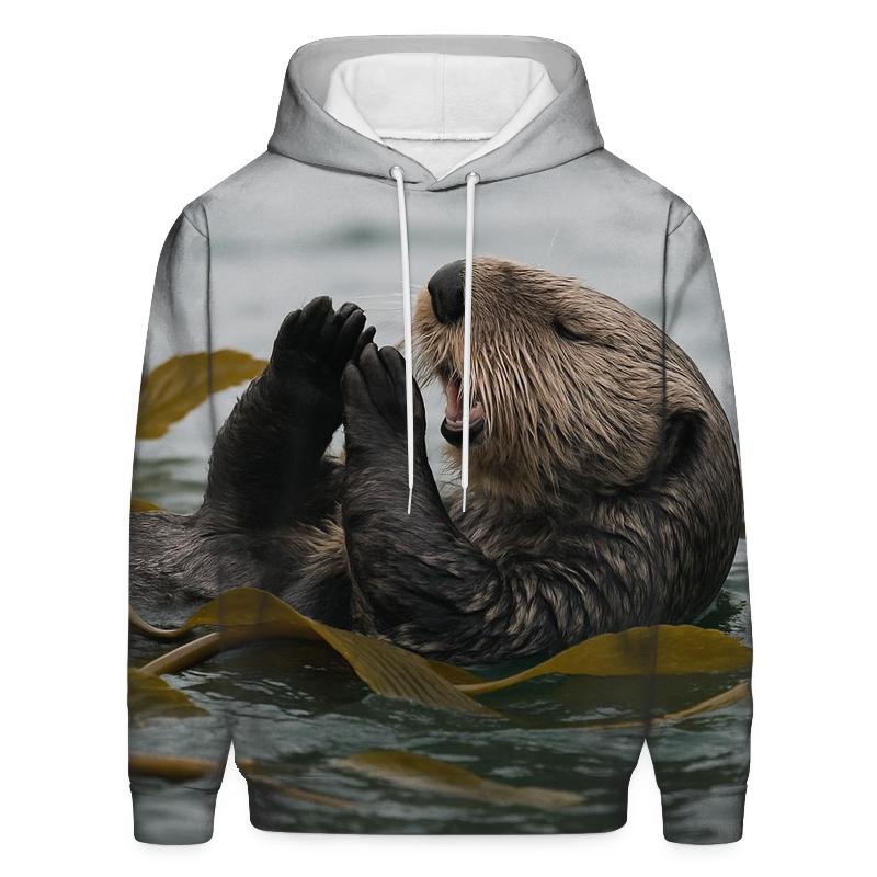 Kelp Forest Pivot Sea Otter zip-up hoodies