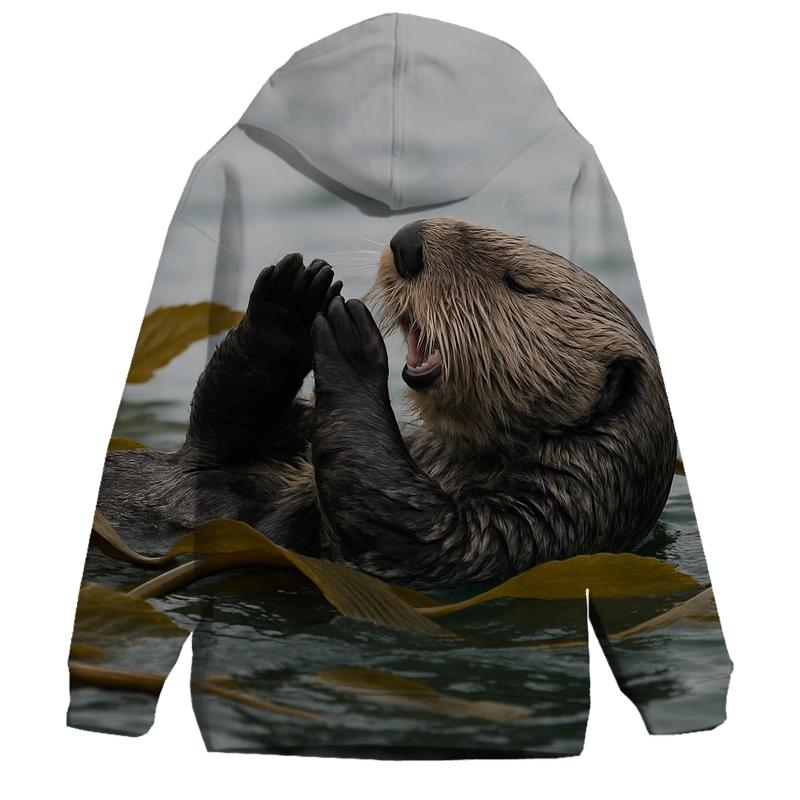 Kelp Forest Pivot Sea Otter zip-up hoodies