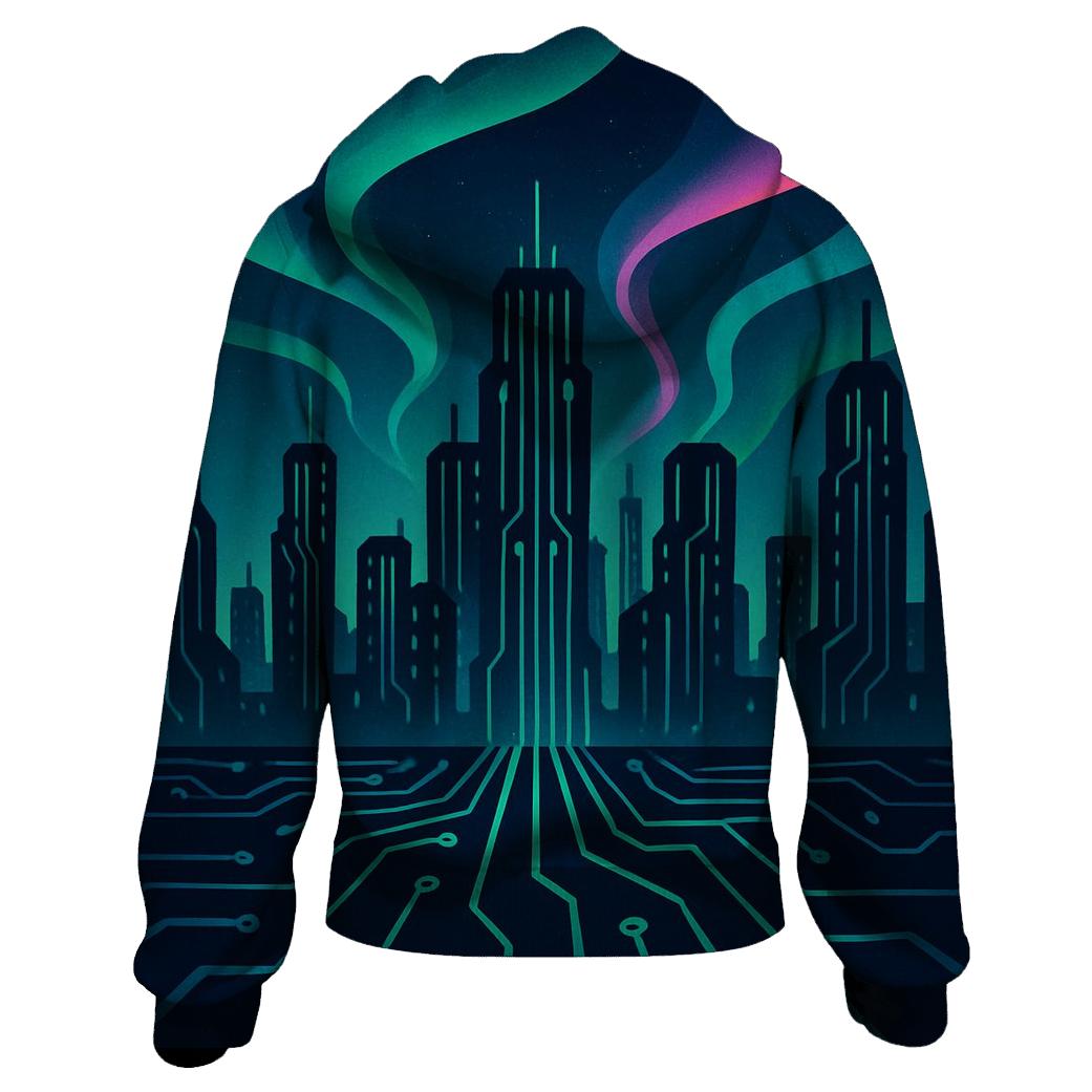 Aurora Circuit Skyline hoodie trends
