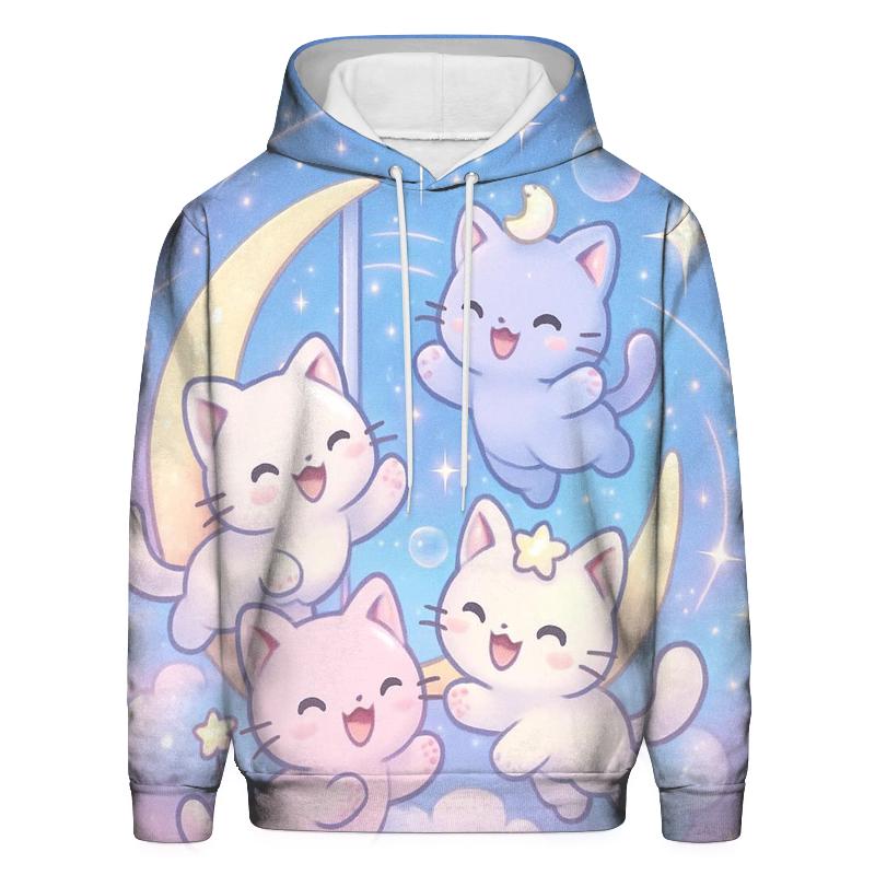 Starlight Carousel Kittens heavyweight hoodies