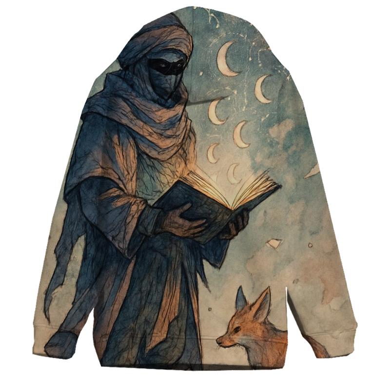Desert Librarian Of Shattered Moons graphic hoodies