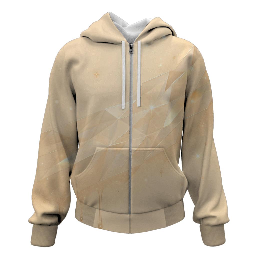 Champagne Prism Veil graphic hoodies