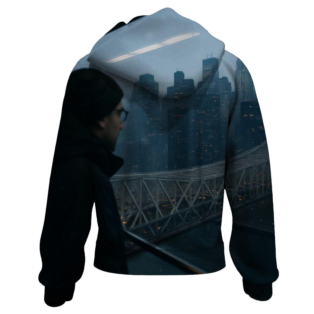 Roosevelt Island Tram Window Midtown Drift zip-up hoodies