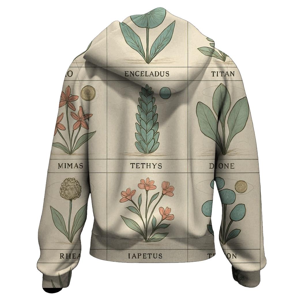 Botanical Atlas Of Distant Moons hoodie designs