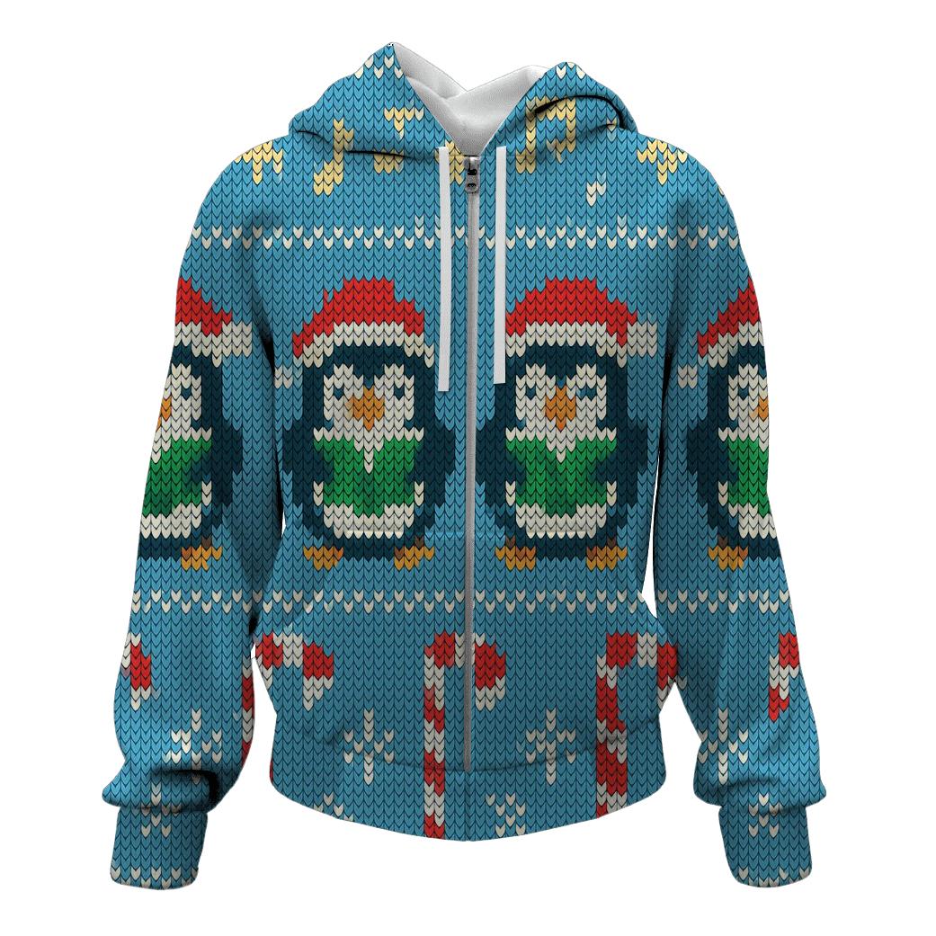 Christmas Carol Penguin March Design designer hoodies