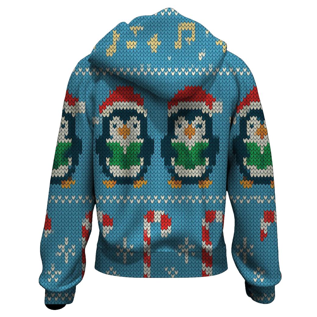 Christmas Carol Penguin March Design designer hoodies