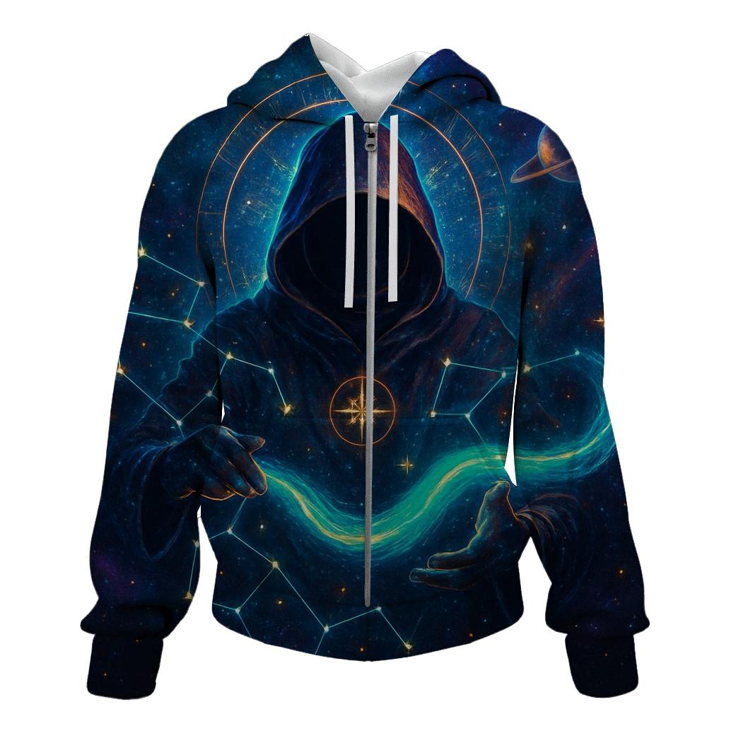 Aurora Loom Of The Star Cartographer embroidered hoodies