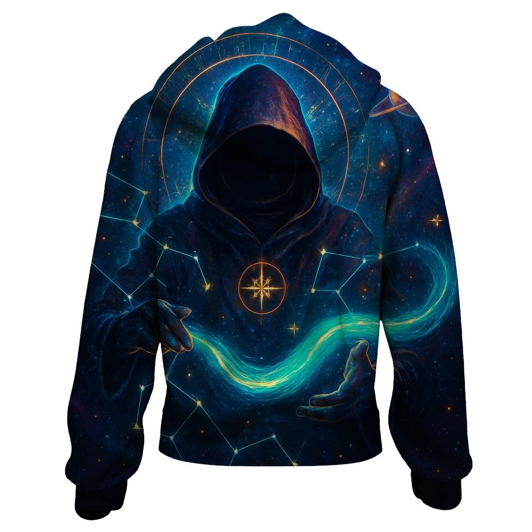 Aurora Loom Of The Star Cartographer embroidered hoodies