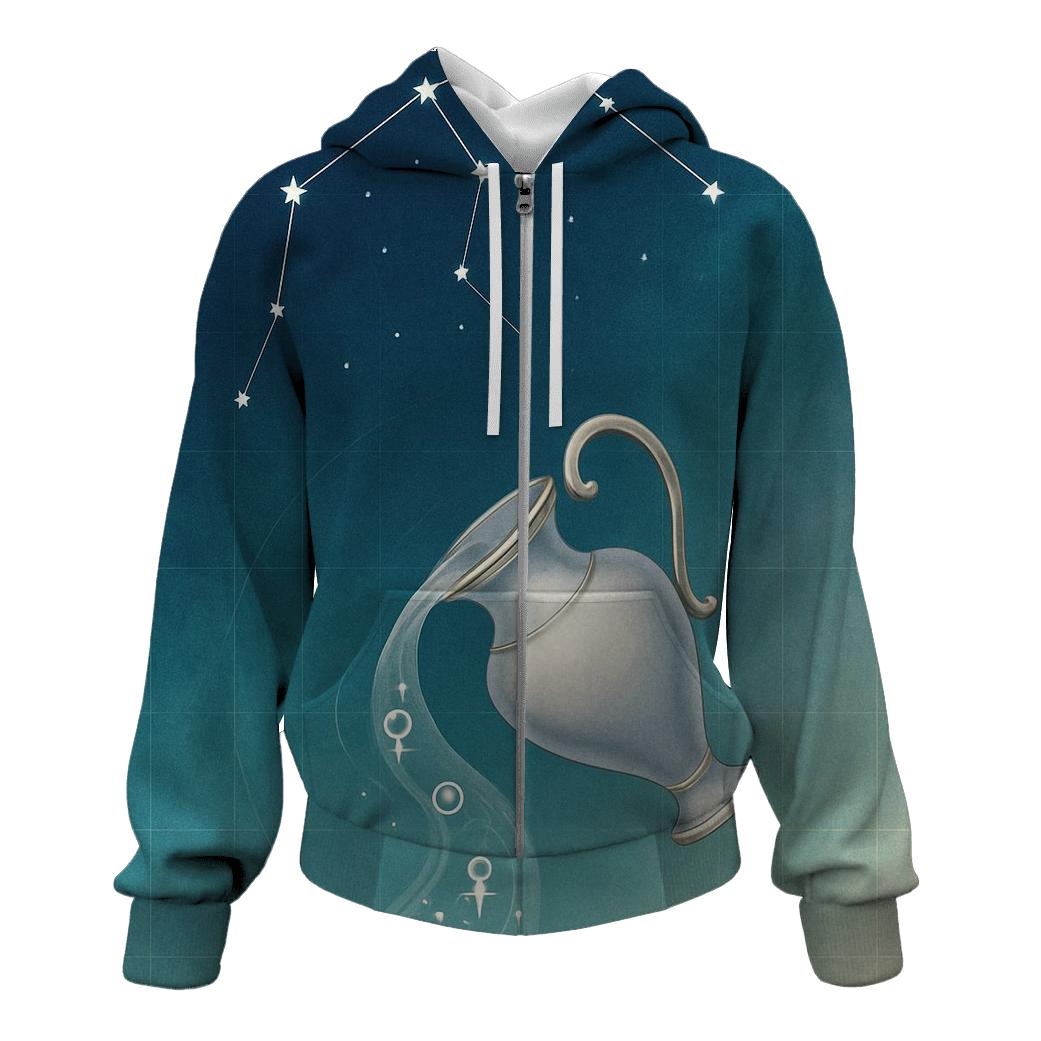 Aquarius Water Bearer Star Chart Vessel hoodie styles
