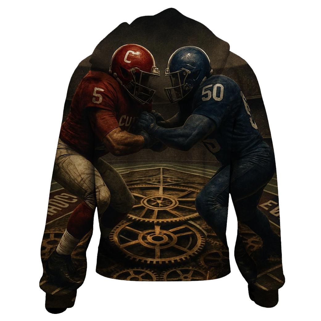 Clockwork Stadium Duel Braves Versus Cubs heavyweight hoodies