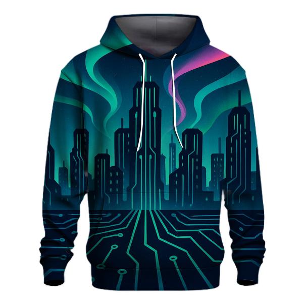 Aurora Circuit Skyline custom hoodies