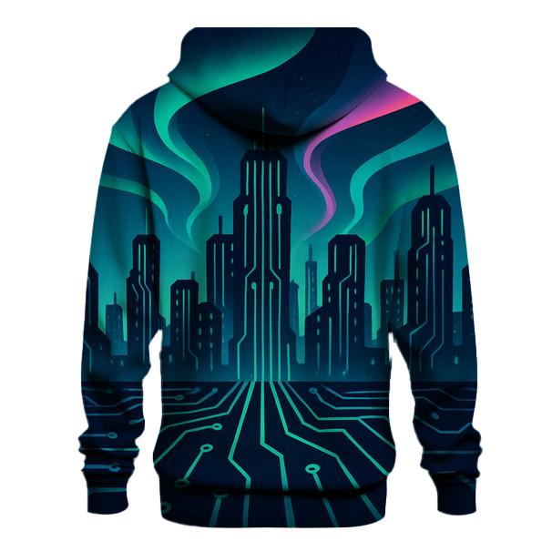 Aurora Circuit Skyline custom hoodies