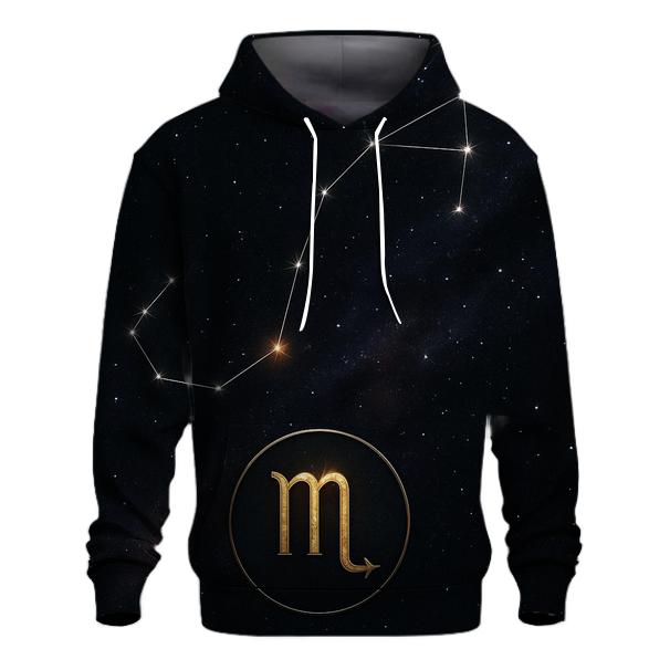 Scorpio Eclipse Constellation Sigil zip-up hoodies