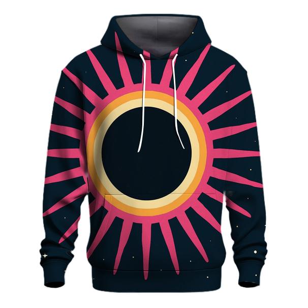 Eclipse Corona Petal Array embroidered hoodies