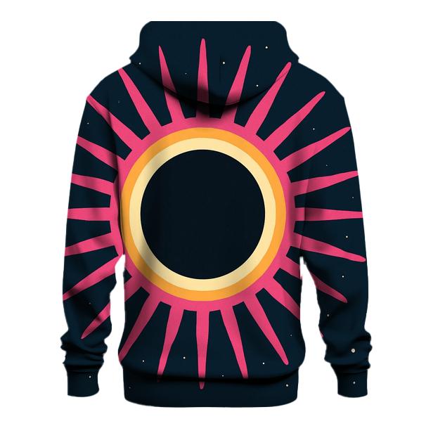Eclipse Corona Petal Array embroidered hoodies