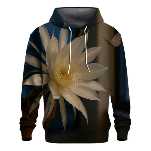 Night Blooming Cereus On A City Windowsill premium hoodies