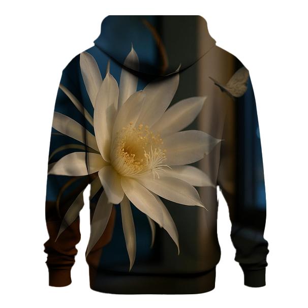 Night Blooming Cereus On A City Windowsill premium hoodies