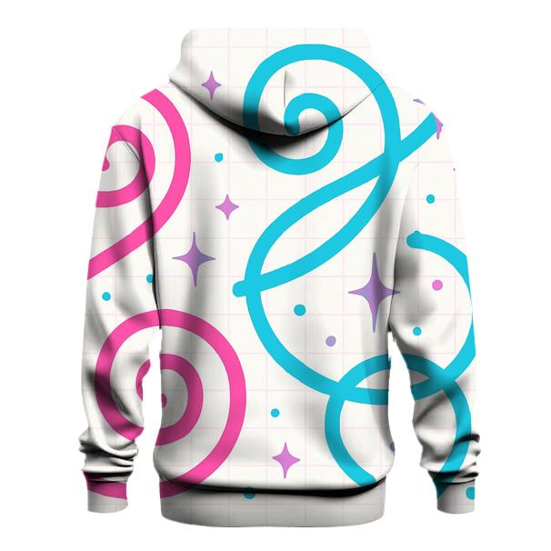Roller Rink Neon Swirl premium hoodies