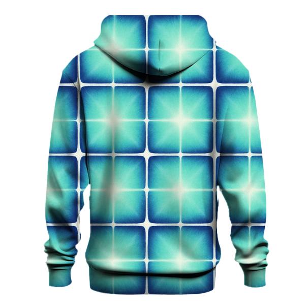 Aurora Itajime Clamp Grid zip-up hoodies