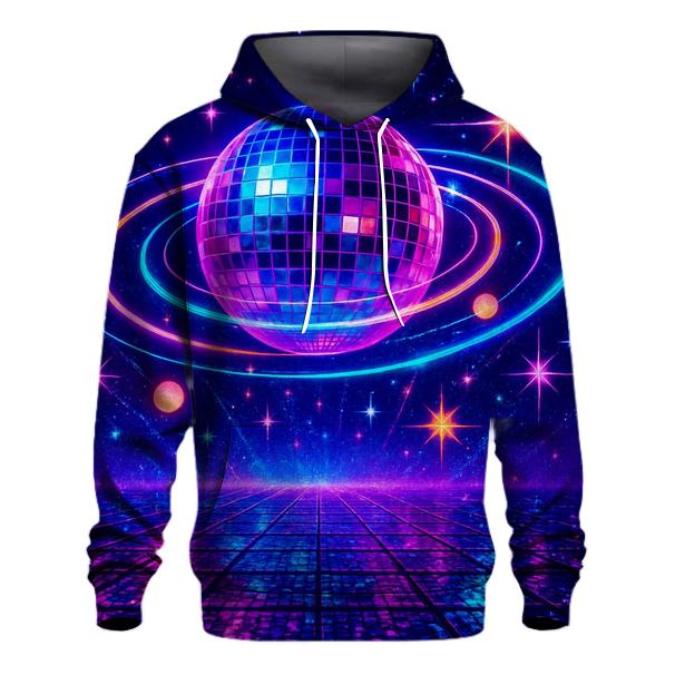 Neon Disco Orbit Grid hoodie trends