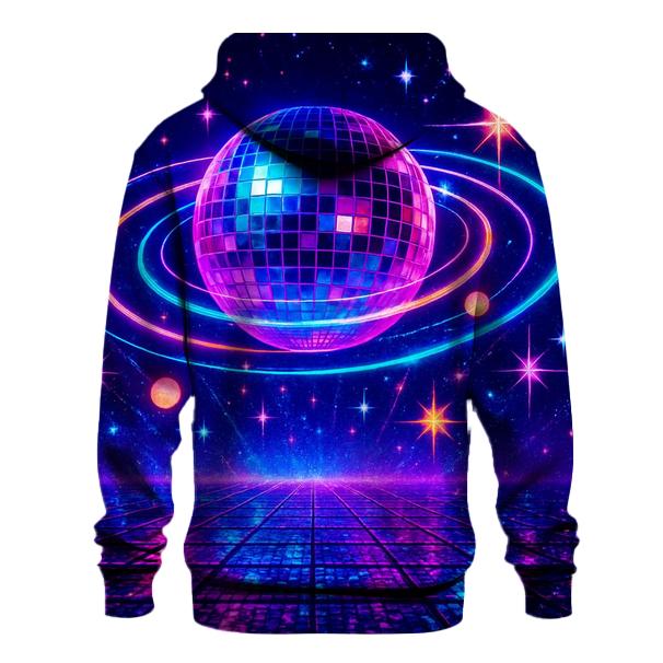 Neon Disco Orbit Grid hoodie trends