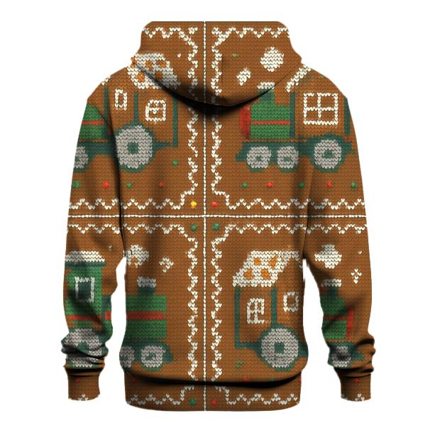 Toy Train Gingerbread Loop Design hoodie designs