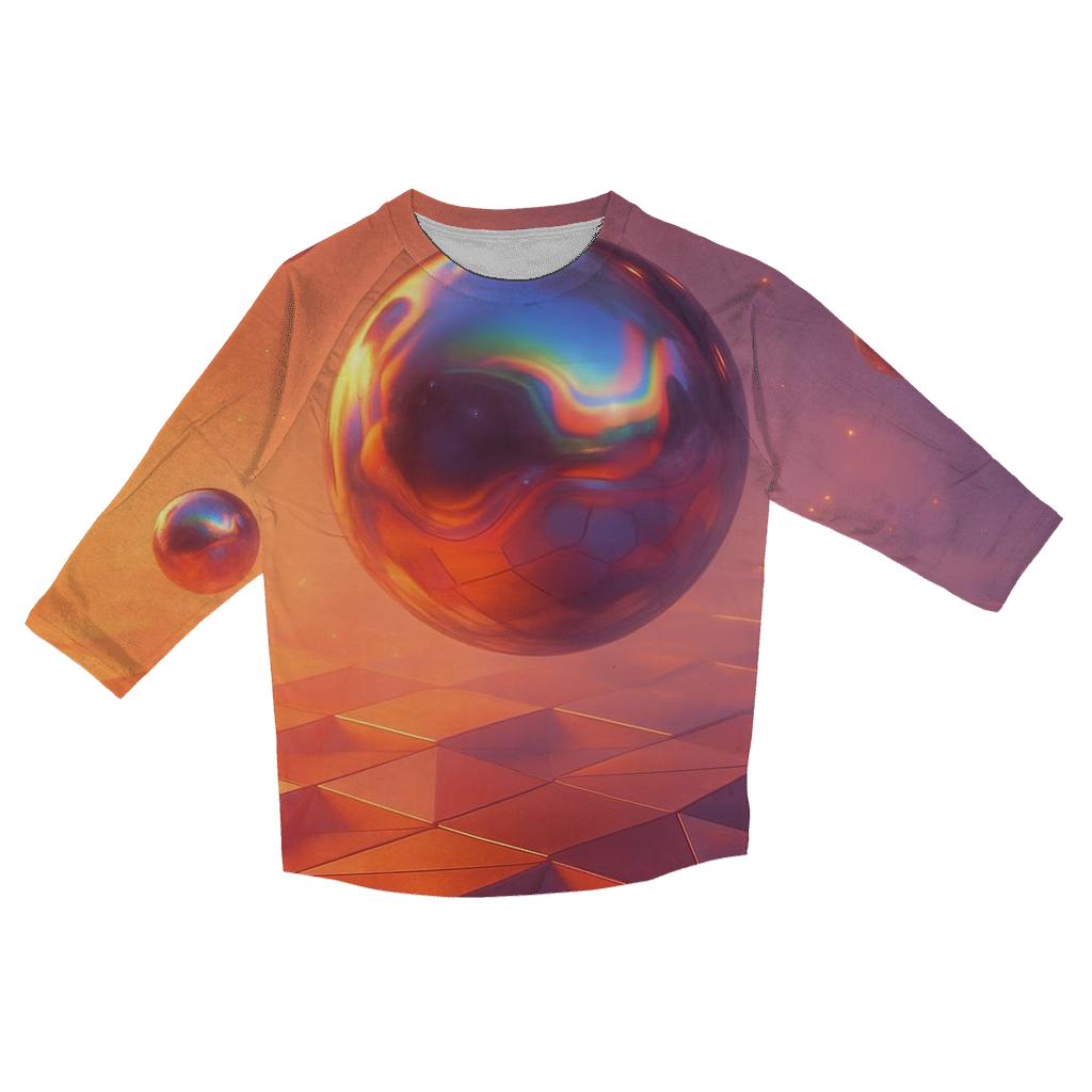 Molten Aurora Chessgarden trendy 3/4 sleeve tops