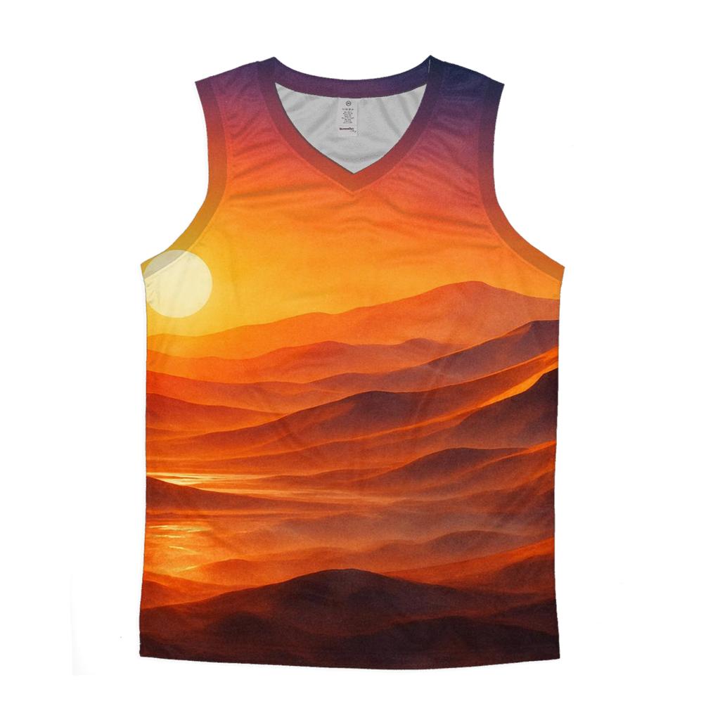 Radiant Dune Mirage Sunset casual summer tank tops