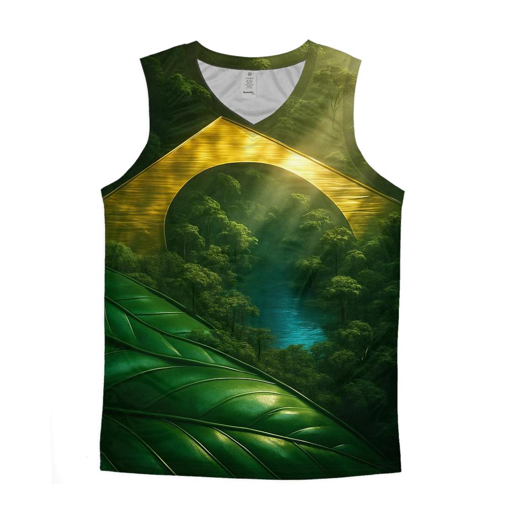 Brazil Aurora Metallic Canopy designer workout tanks
