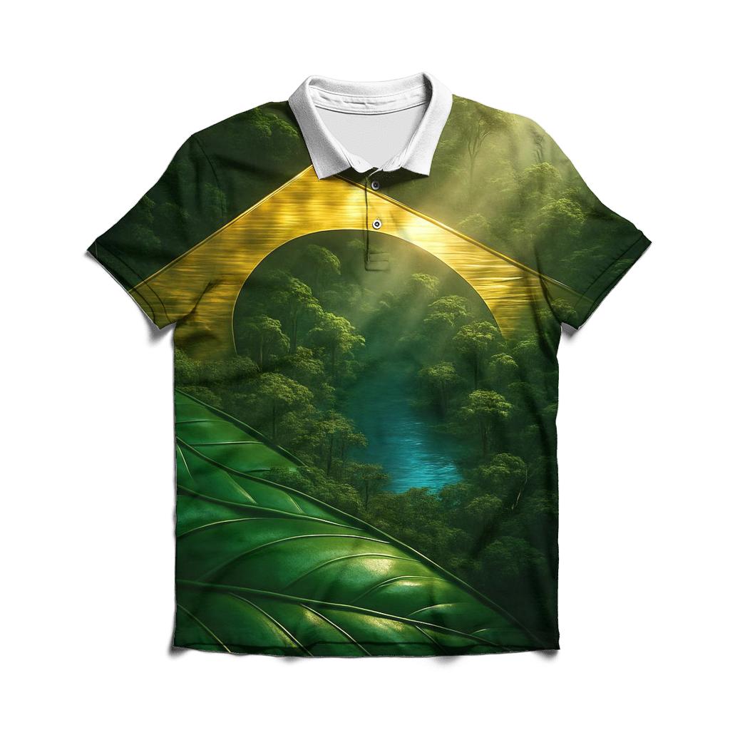 Brazil Aurora Metallic Canopy stylish collar polo tees