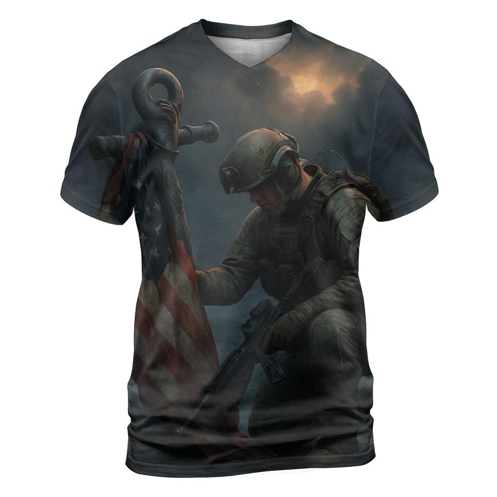 Harbor Watch Valor Flag trendy printed shirt styles