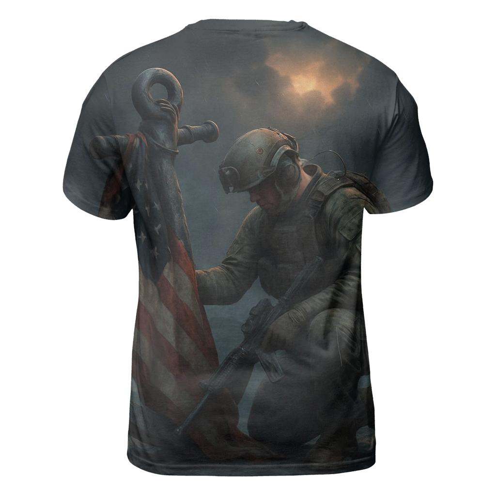 Harbor Watch Valor Flag trendy printed shirt styles